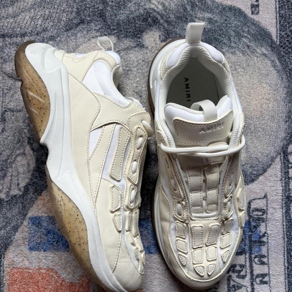 AMIRI Men’s Cream and White Chunky Sneakers